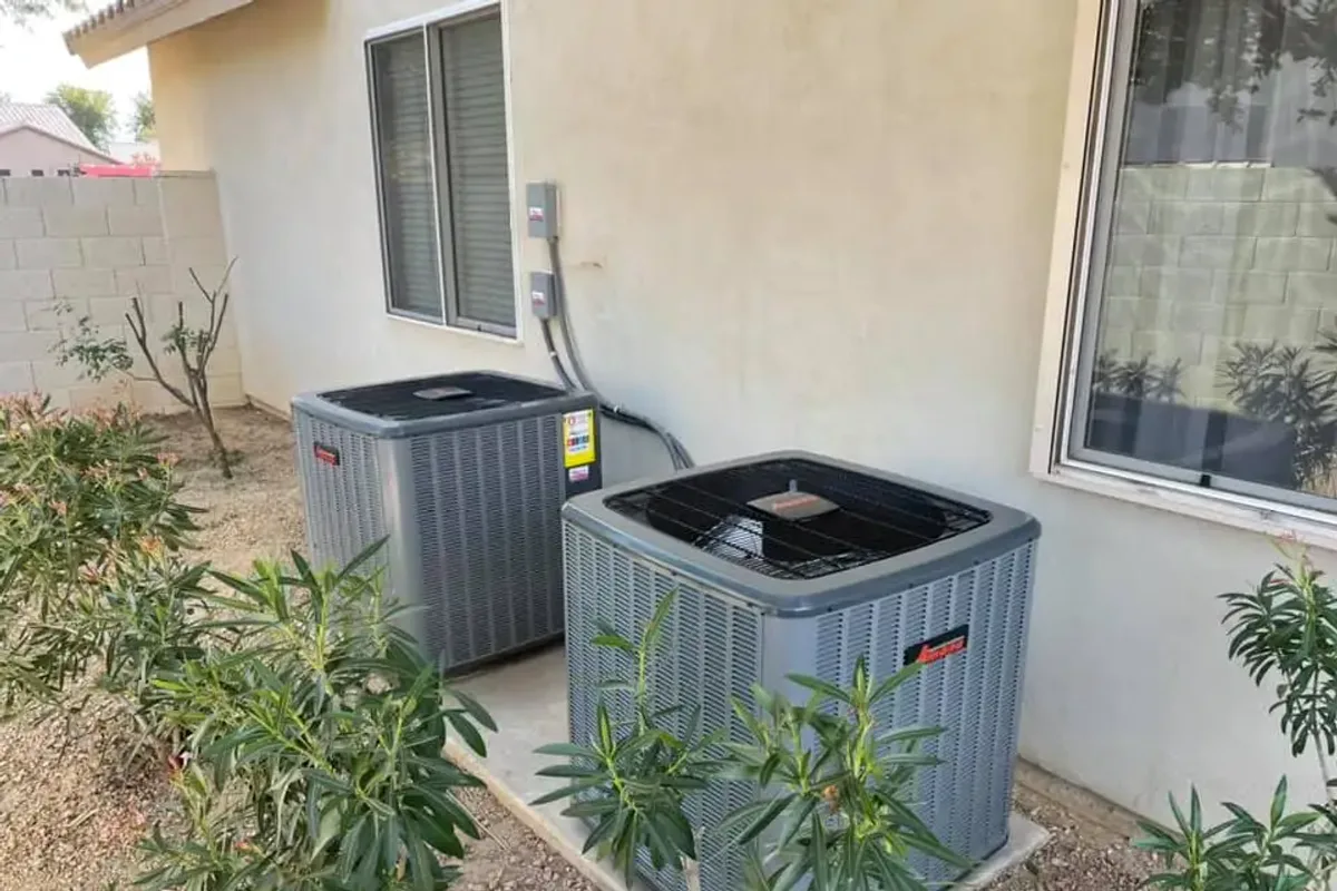 HVAC service in Scottsdale — Air conditioning service at a Scottsdale desert home